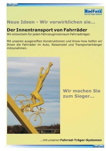 Neue Ideen - Wir verwirklichen sie... Wir machen Sie zum ... - RadFazz