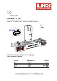 Art. Nr. 11419 Fahrradträger „ Alu Slide “ FAHRRADTRANSPORT ...