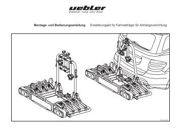 Und Bedienungsanleitung Erweiterungskit Für Fahrradträger