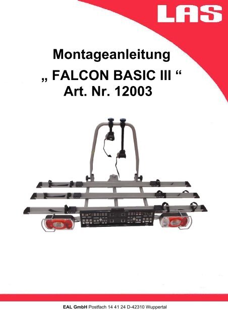 Montageanleitung „ FALCON BASIC III “ Art. Nr. 12003