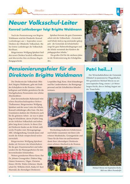 uBi - unser Bürgermeister informiert - Gemeinde Ohlsdorf