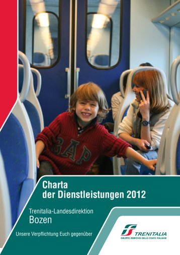 Charta der Dienstleistungen 2012 Bozen - Trenitalia