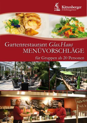 Gartenrestaurant Glas.Haus MENÜVORSCHLÄGE - Kittenberger