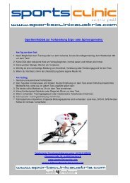 Schwellen - Sportsclinic Austria