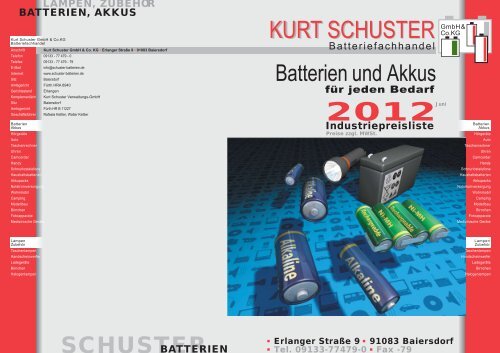 SCHUSTER - Kurt Schuster Batterien GmbH