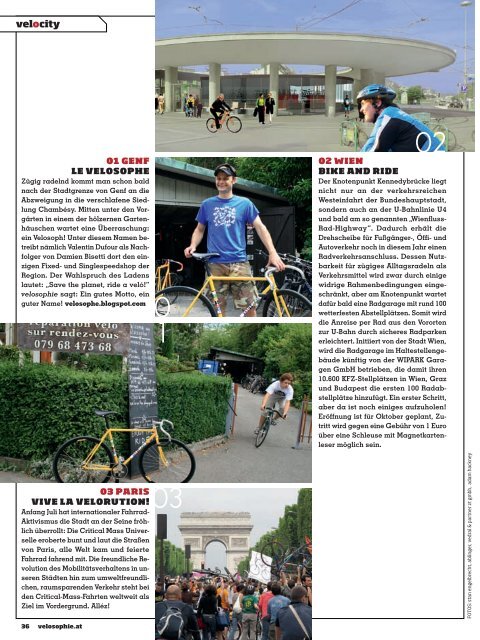 Ausgabe 3 / 2010 hier als PDF. - IG Fahrrad