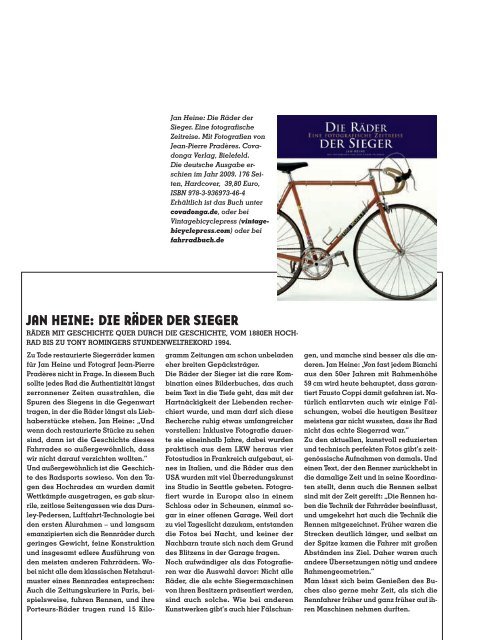 Ausgabe 3 / 2010 hier als PDF. - IG Fahrrad