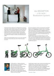 das BROMPTON - a la carte - Baukasten-System