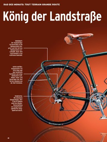 r Landstraße Als Konzept-Rad soll das Grande Route ... - Tout Terrain