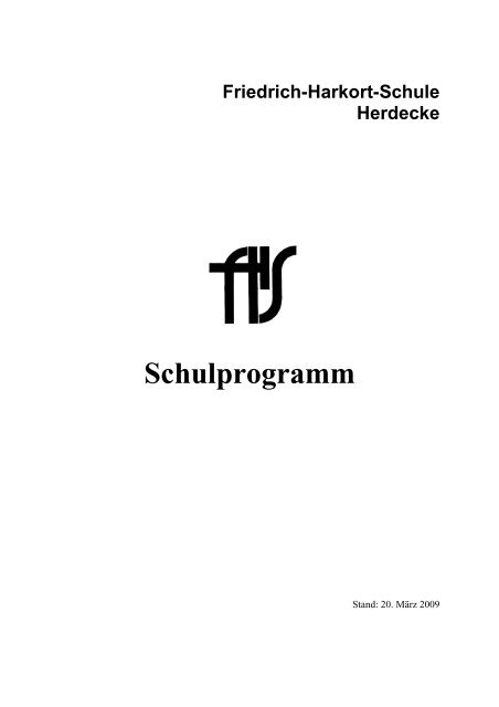 Schulprogramm - FHS Herdecke