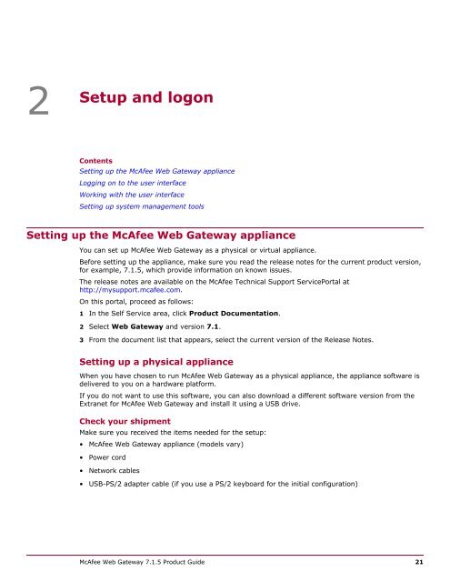 Web Gateway 7.1.5 Product Guide - McAfee