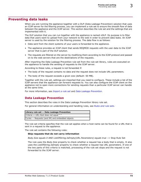 Web Gateway 7.1.5 Product Guide - McAfee