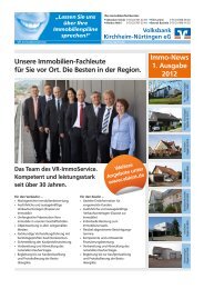 Lassen Sie uns über Ihre Immobilienpläne sprechen! - Volksbank ...