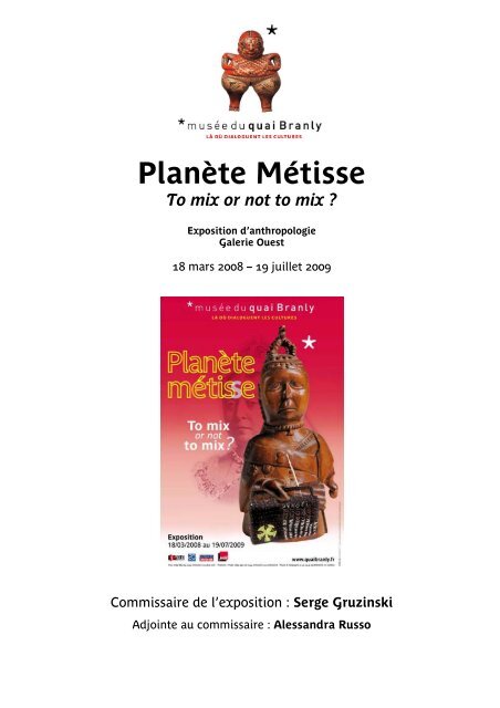 Planète Métisse Pdf Musée Du Quai Branly