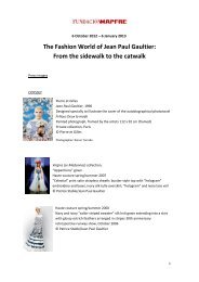The Fashion World of Jean Paul Gaultier: From the ... - Agenda