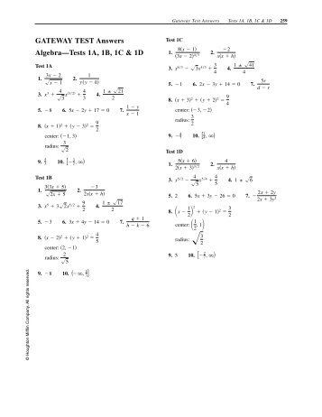 Algebra 1a homework help