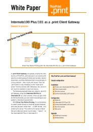 Intermate100 Plus/Intermate101 as a .print Client Gateway (e)