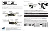 Net3 Four-Port Gateway Setup Guide rev D - ETC