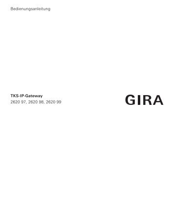 Bedienungsanleitung TKS-IP-Gateway 2620 97 ... - Download - Gira