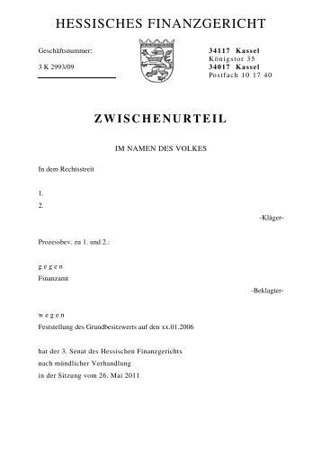 zwischenurteil - Betriebs-Berater