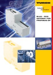 BL20 – ECO GATEWAY FOR PROFIBUS-DP - TURCK USA