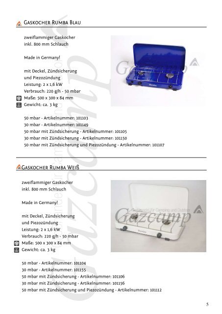 Gaskocher Profire einflammig