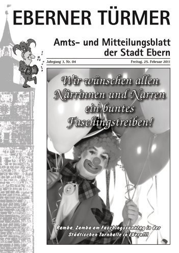 EBERNER TÜRMER Amts- und Mitteilungsblatt der ... - Ebern aktuell