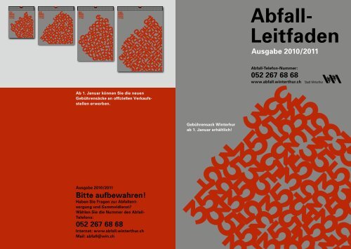 Abfall- Leitfaden Ausgabe 2010/2011 - Winterthur
