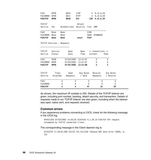 CICS Transaction Gateway V5 The WebSphere ... - IBM Redbooks