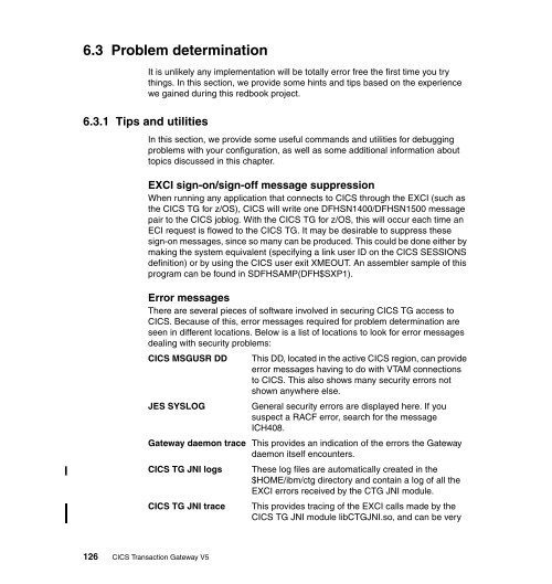 CICS Transaction Gateway V5 The WebSphere ... - IBM Redbooks