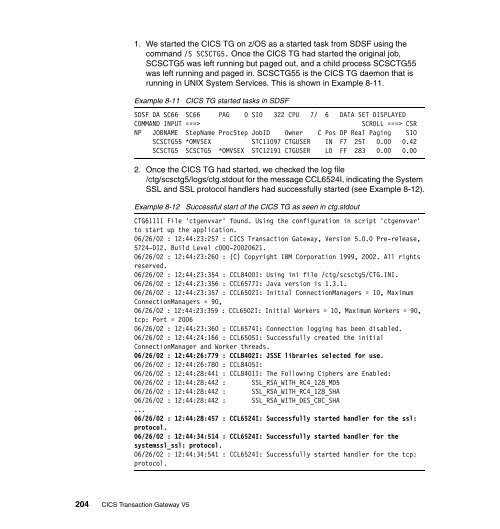 CICS Transaction Gateway V5 The WebSphere ... - IBM Redbooks