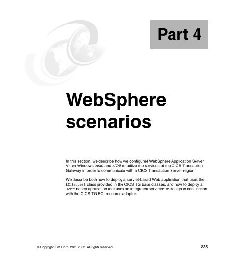 CICS Transaction Gateway V5 The WebSphere ... - IBM Redbooks