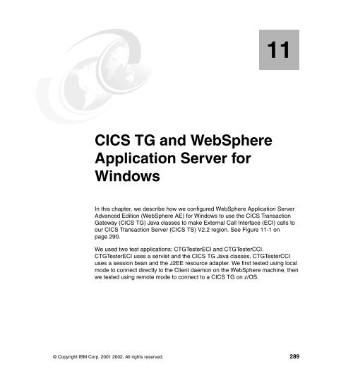 CICS Transaction Gateway V5 The WebSphere ... - IBM Redbooks