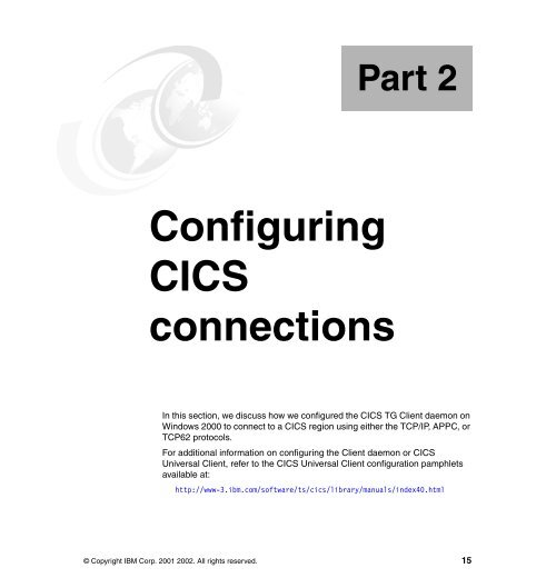 CICS Transaction Gateway V5 The WebSphere ... - IBM Redbooks