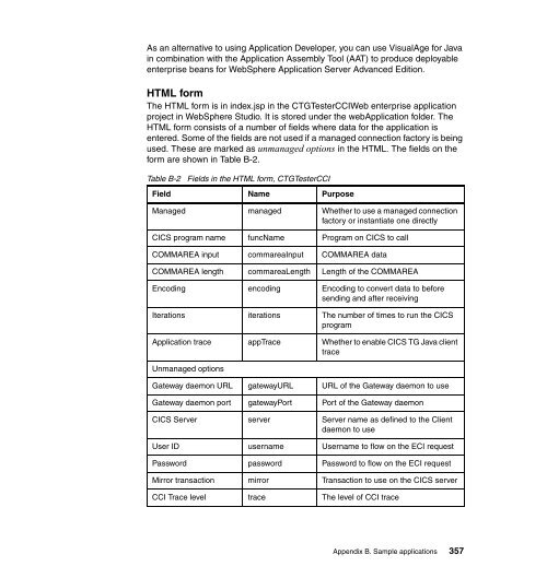 CICS Transaction Gateway V5 The WebSphere ... - IBM Redbooks