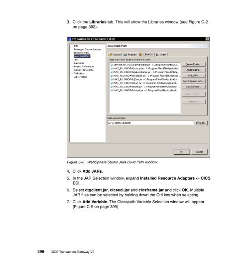 CICS Transaction Gateway V5 The WebSphere ... - IBM Redbooks