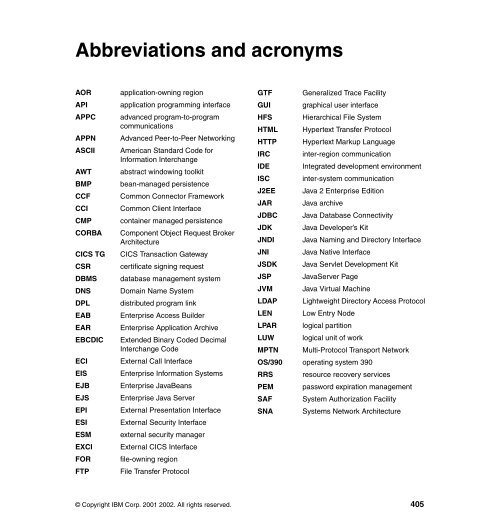 CICS Transaction Gateway V5 The WebSphere ... - IBM Redbooks