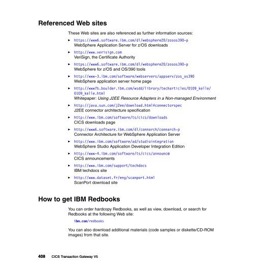 CICS Transaction Gateway V5 The WebSphere ... - IBM Redbooks