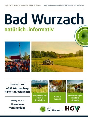 10.05.2025 Bürger- und Gästeinformation Bad Wurzach