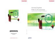 Download de geïllustreerde 'quick reference' - Honda-engines-eu.com