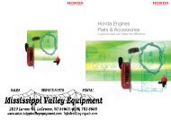 Honda Engines Parts & Accessories