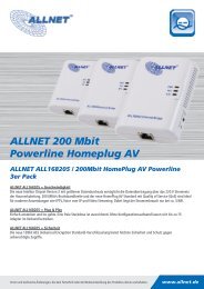 ALLNET 200 Mbit Powerline Homeplug AV