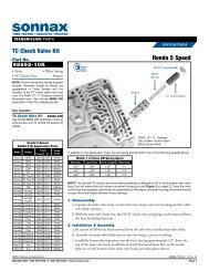 Honda 5 Speed TC Check Valve Kit - Sonnax