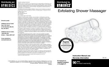 Exfoliating Shower Massager - HoMedics, Inc.