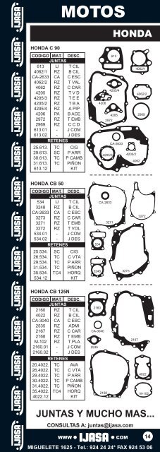 armado catalogo de motos en un solo archivo - Ijasa