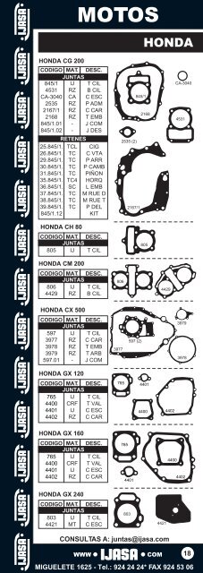 armado catalogo de motos en un solo archivo - Ijasa