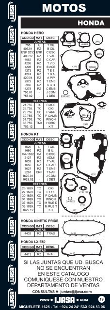 armado catalogo de motos en un solo archivo - Ijasa