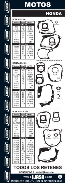 armado catalogo de motos en un solo archivo - Ijasa