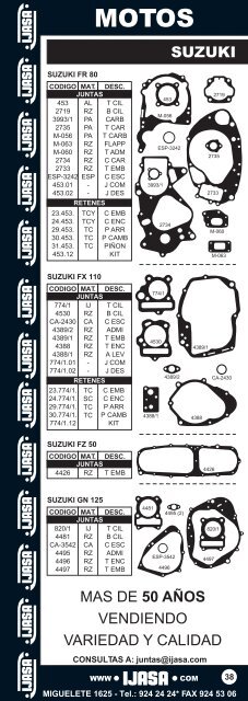 armado catalogo de motos en un solo archivo - Ijasa