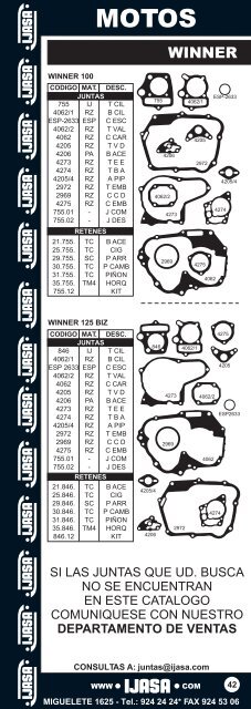 armado catalogo de motos en un solo archivo - Ijasa